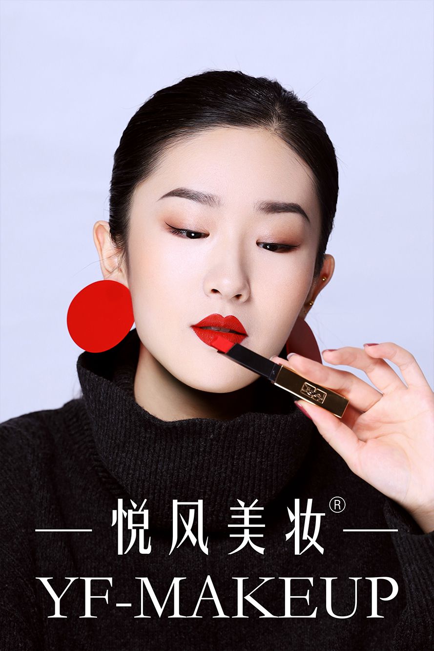 平面广告妆 基于内心出发 与生俱来 - 西安悦风美妆学院化妆作品展示